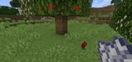 A fruit trees mod featuring an apple tree (Image via 9Minecraft)